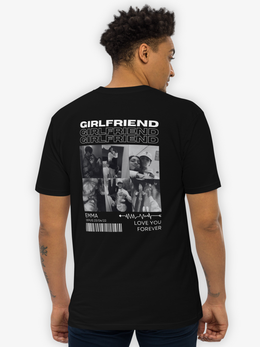 Girlfriend - T-shirt Personnalisé Noir